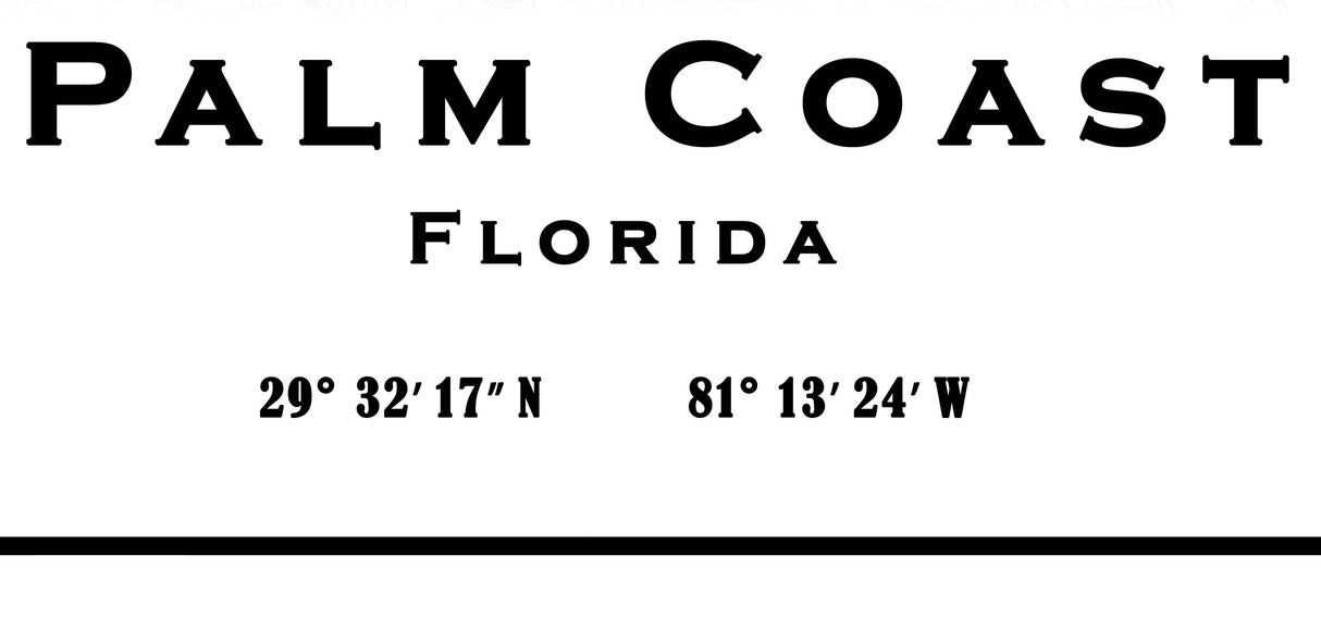 Palm Coast Florida Map
