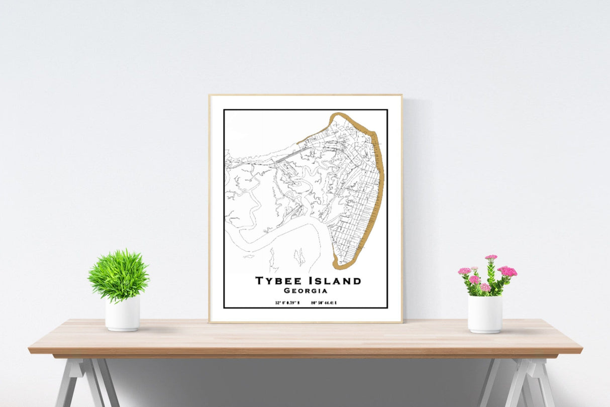 Tybee Island Georgia Map