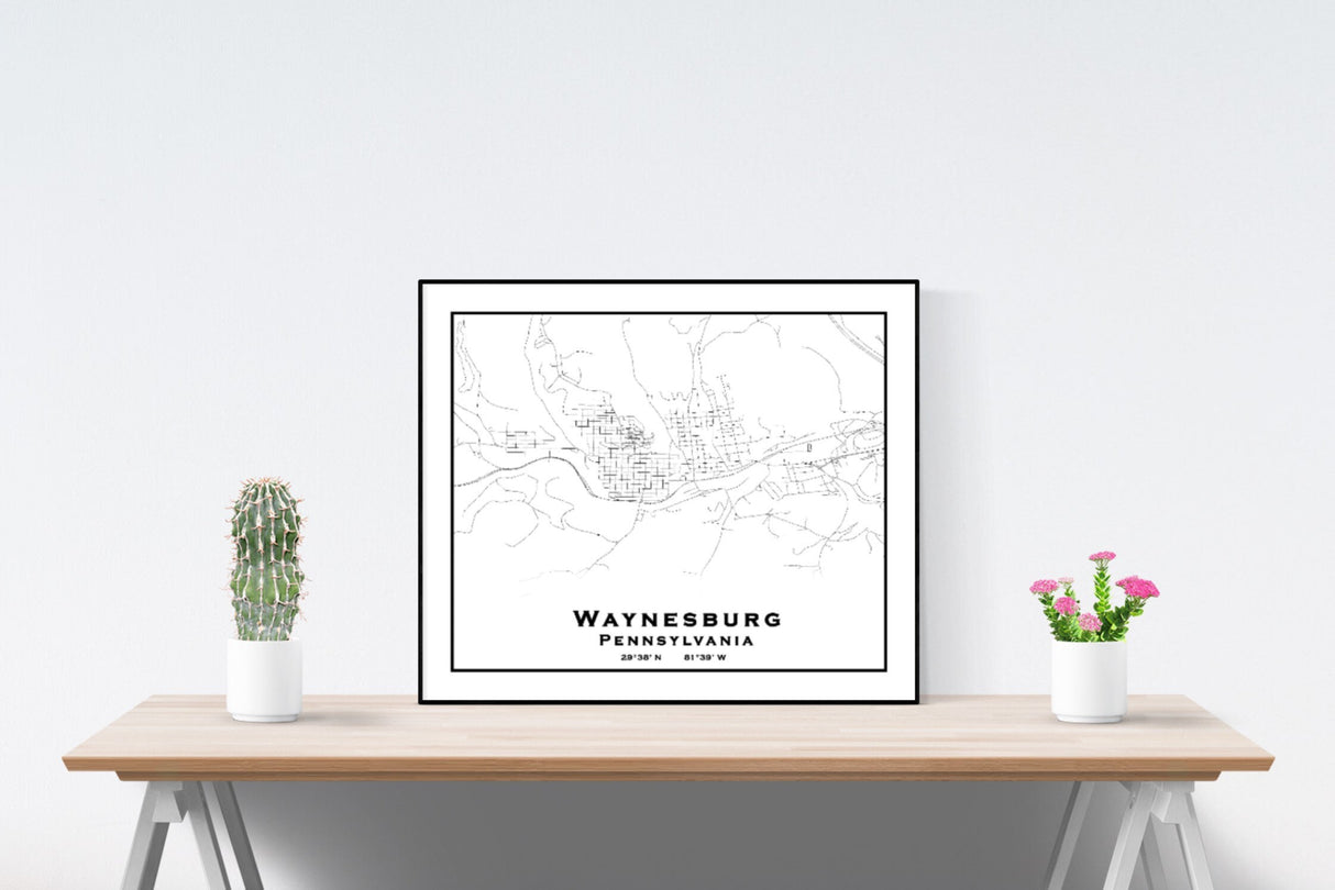 Waynesburg Pennsylvania Map