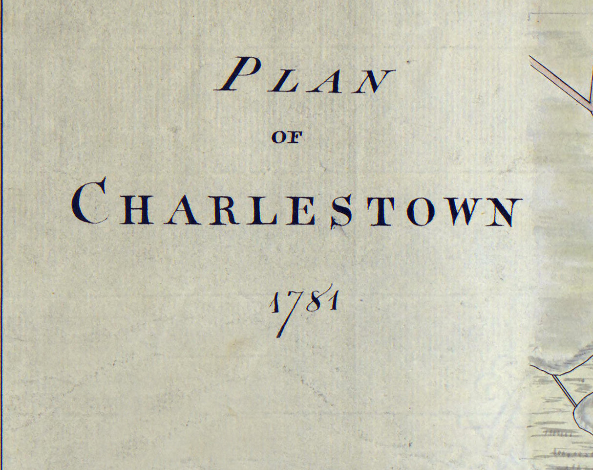 1781 Map of Charleston South Carolina