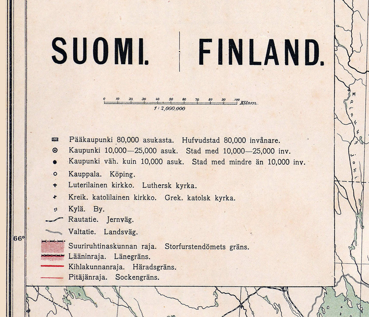 1897 Map of Finland
