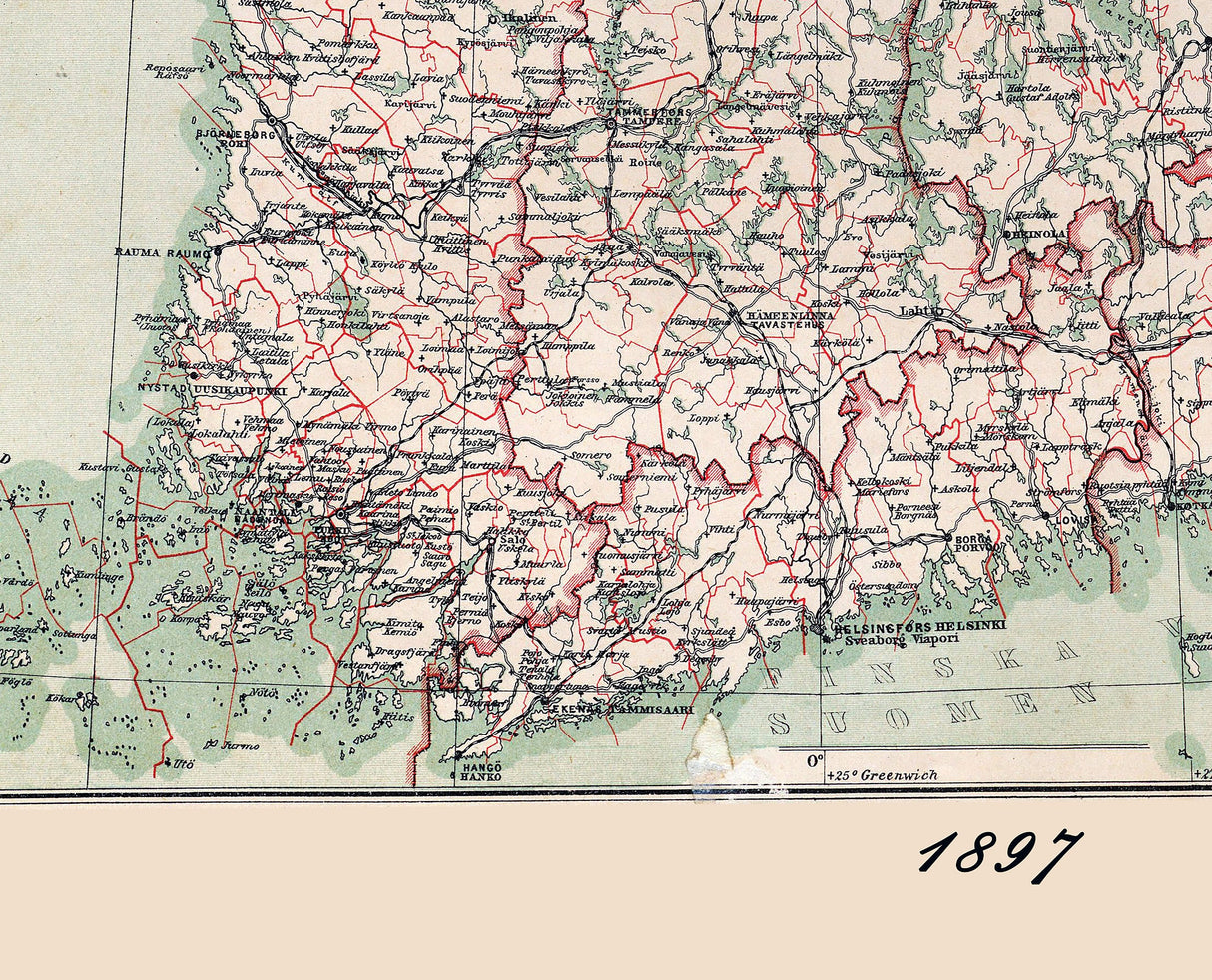 1897 Map of Finland