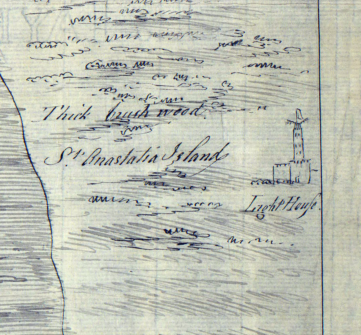 1770 Map of Saint Augustine Florida