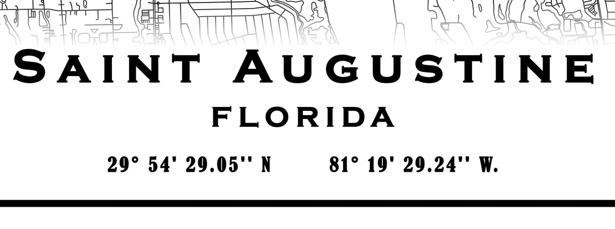 Saint Augustine Florida Map