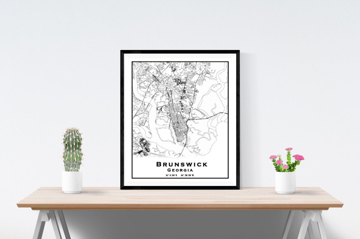 Brunswick Georgia Map
