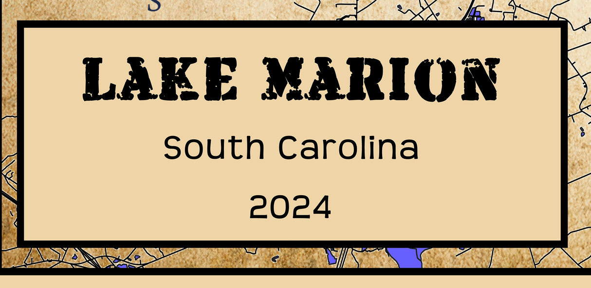 2024 Map of Lake Marion South Carolina