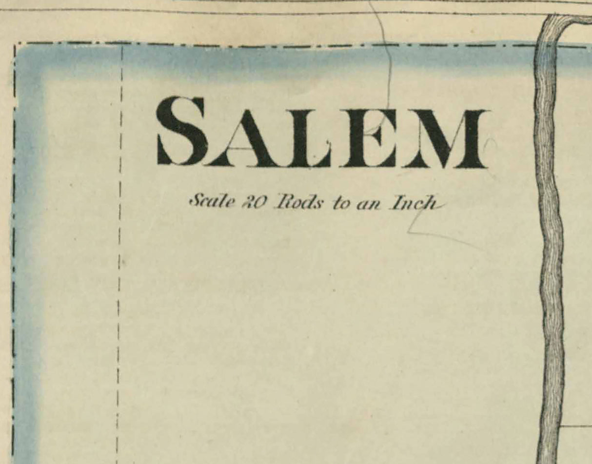 1878 Map of Salem Washington County Indiana
