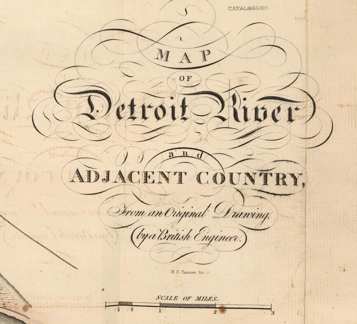 1813 Map of the Detroit River