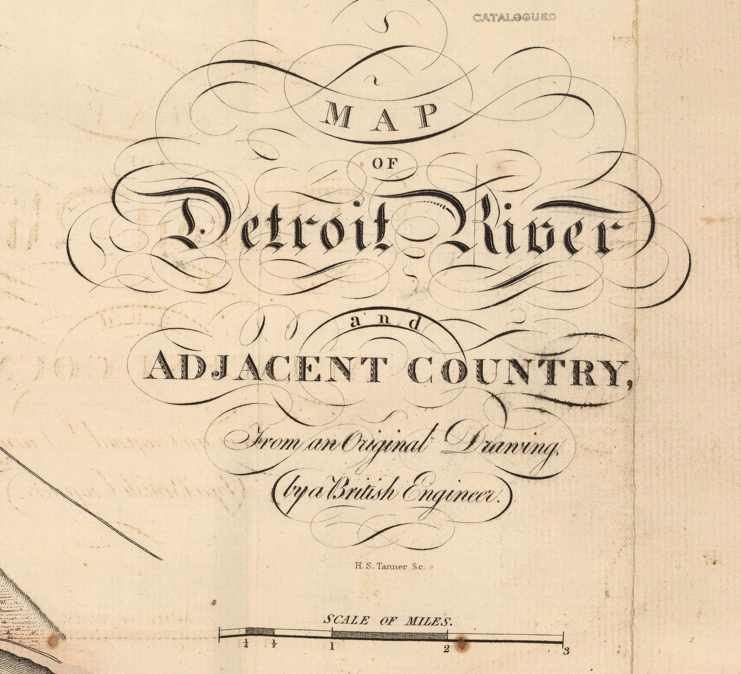 1813 Map of the Detroit River