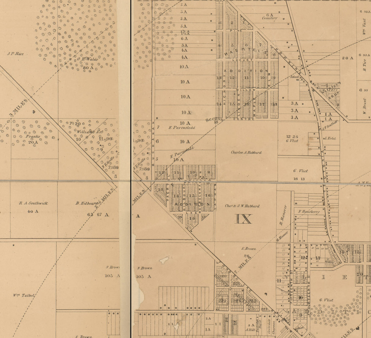 1858 Map of Milwaukee Wisconsin