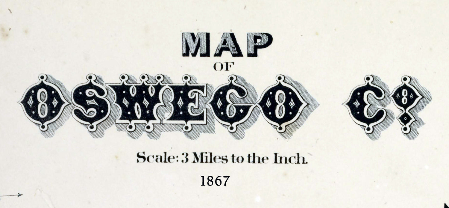 1867 Map of Oswego County New York