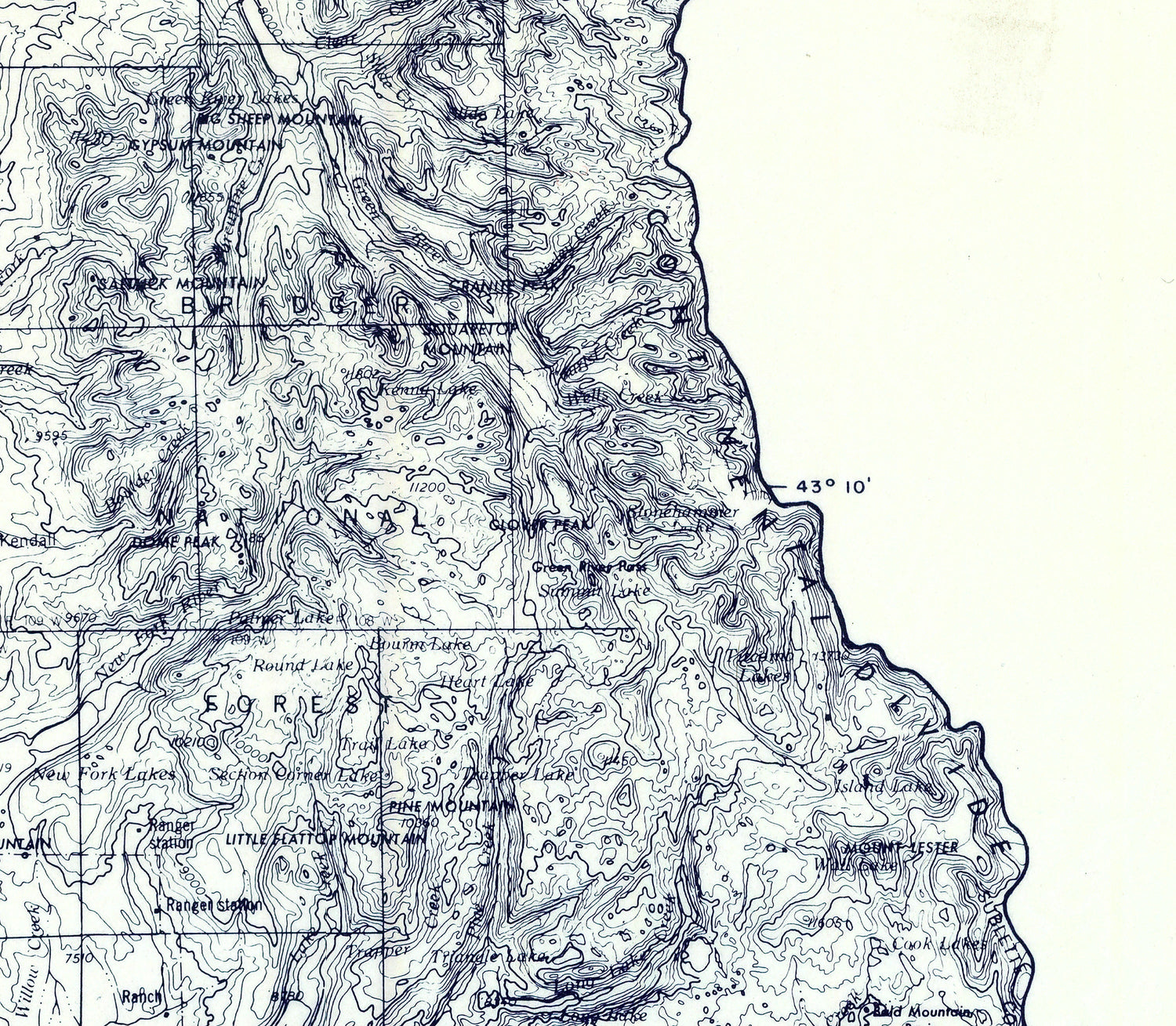 1899 Map of Sublette County Wyoming