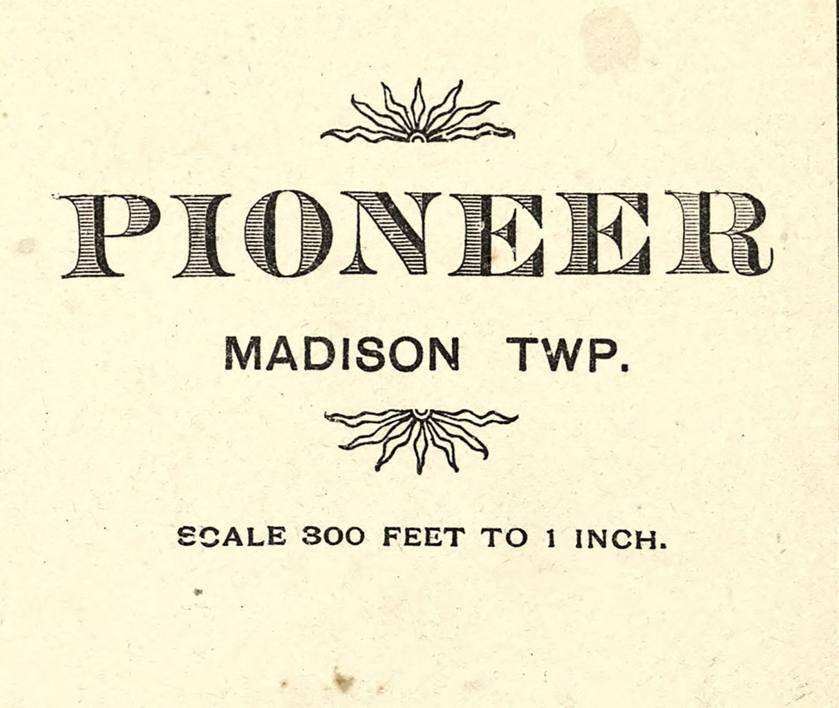 1894 Map of Pioneer Williams County Ohio