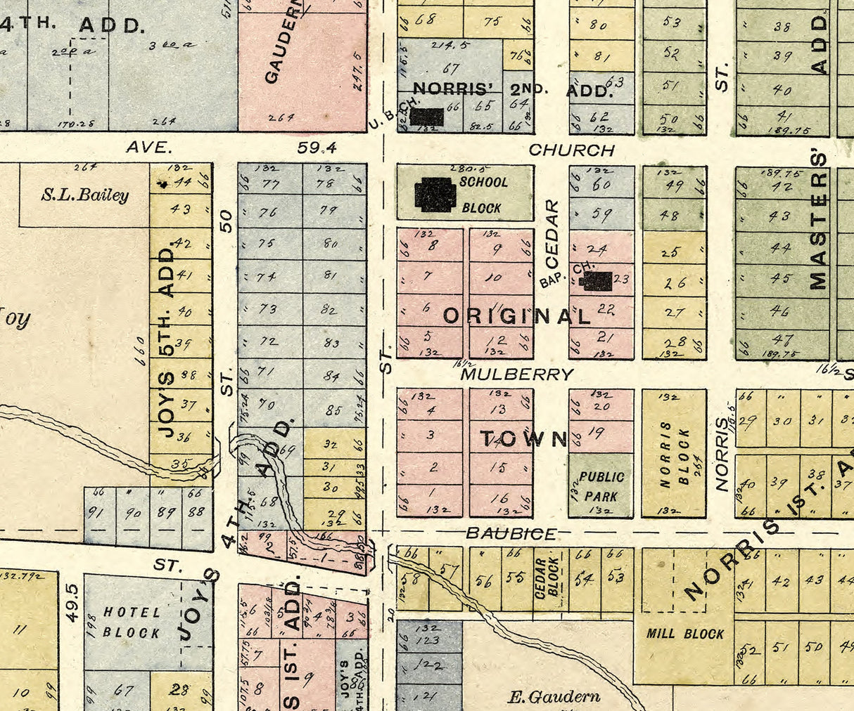 1894 Map of Pioneer Williams County Ohio