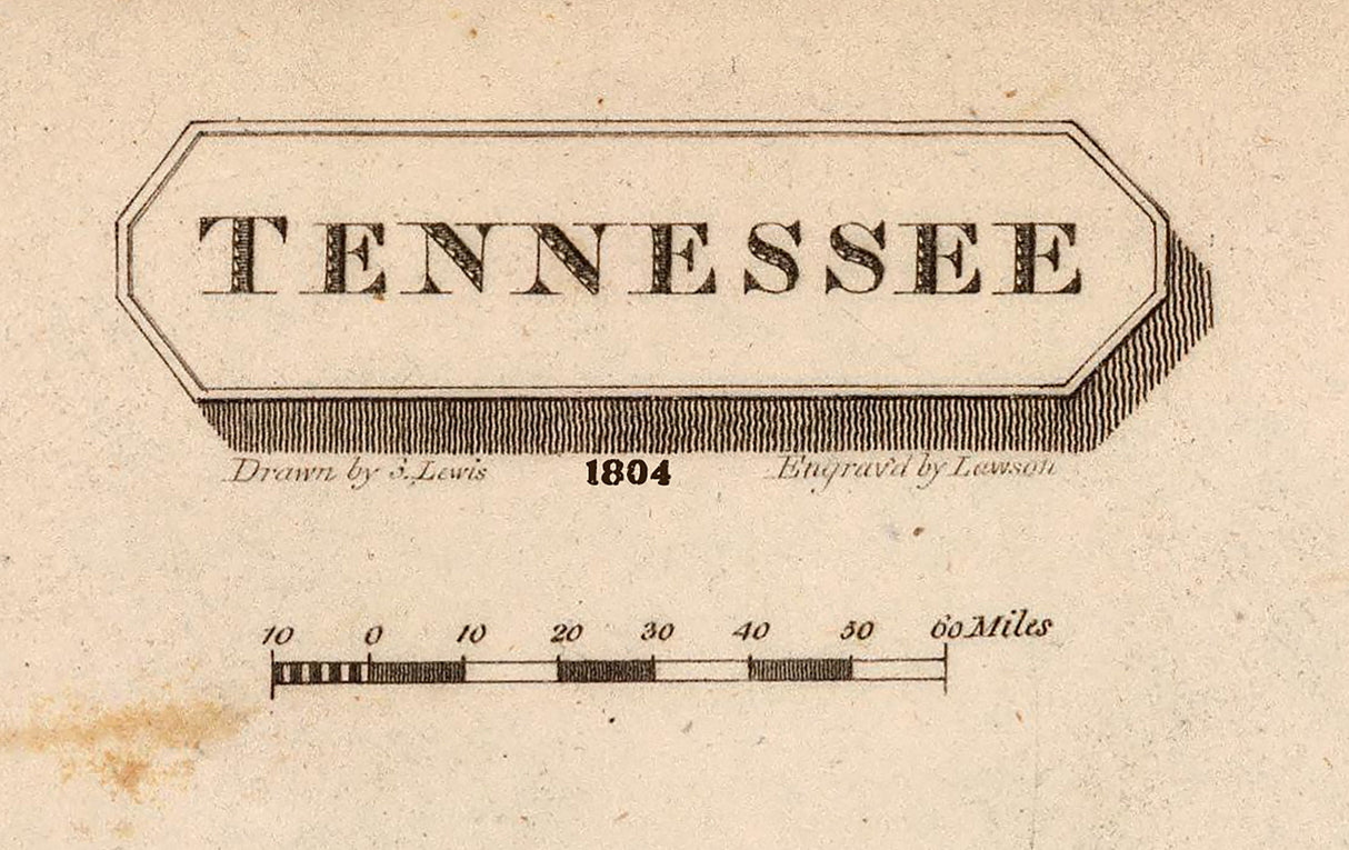 1804 Map of Tennessee