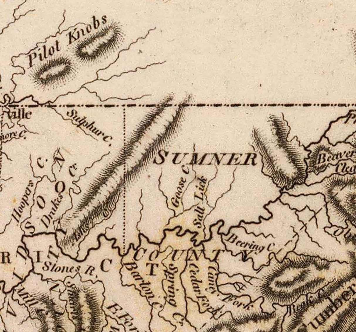 1804 Map of Tennessee