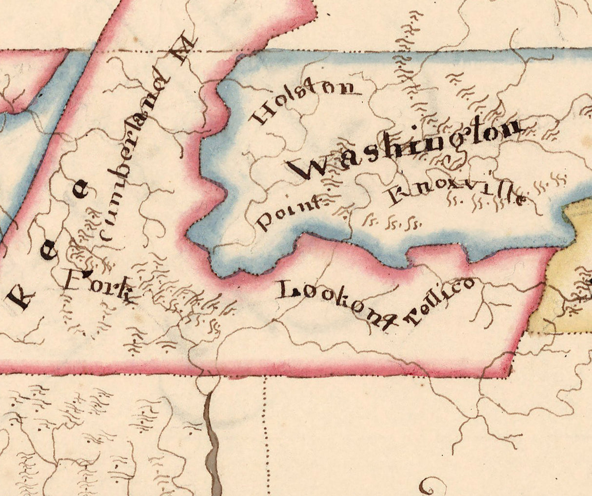 1819 Map of Tennessee