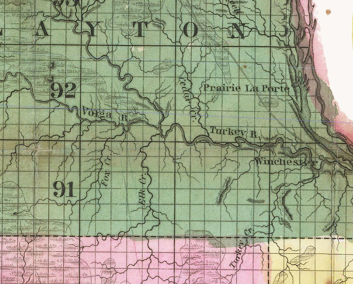 1840 Map of Iowa