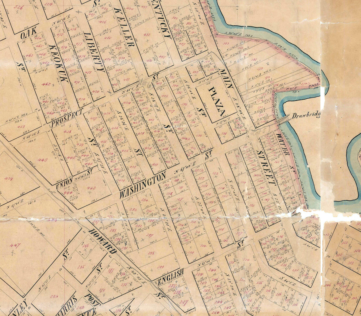 1865 Map of Petaluma Sonoma County California