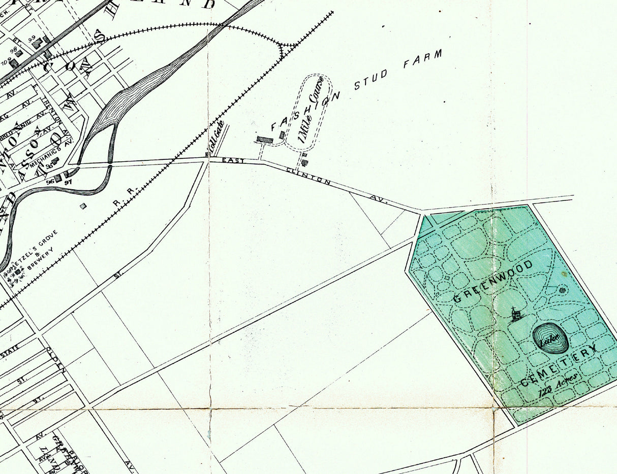 1874 Map of Trenton New Jersey