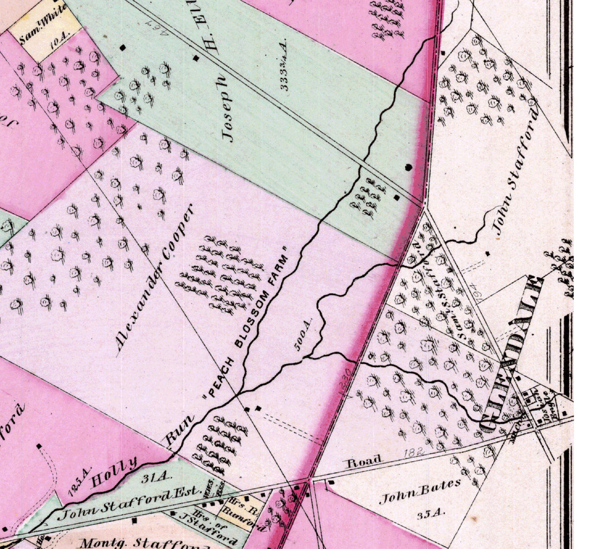 1877 Map of Delaware Camden County New Jersey