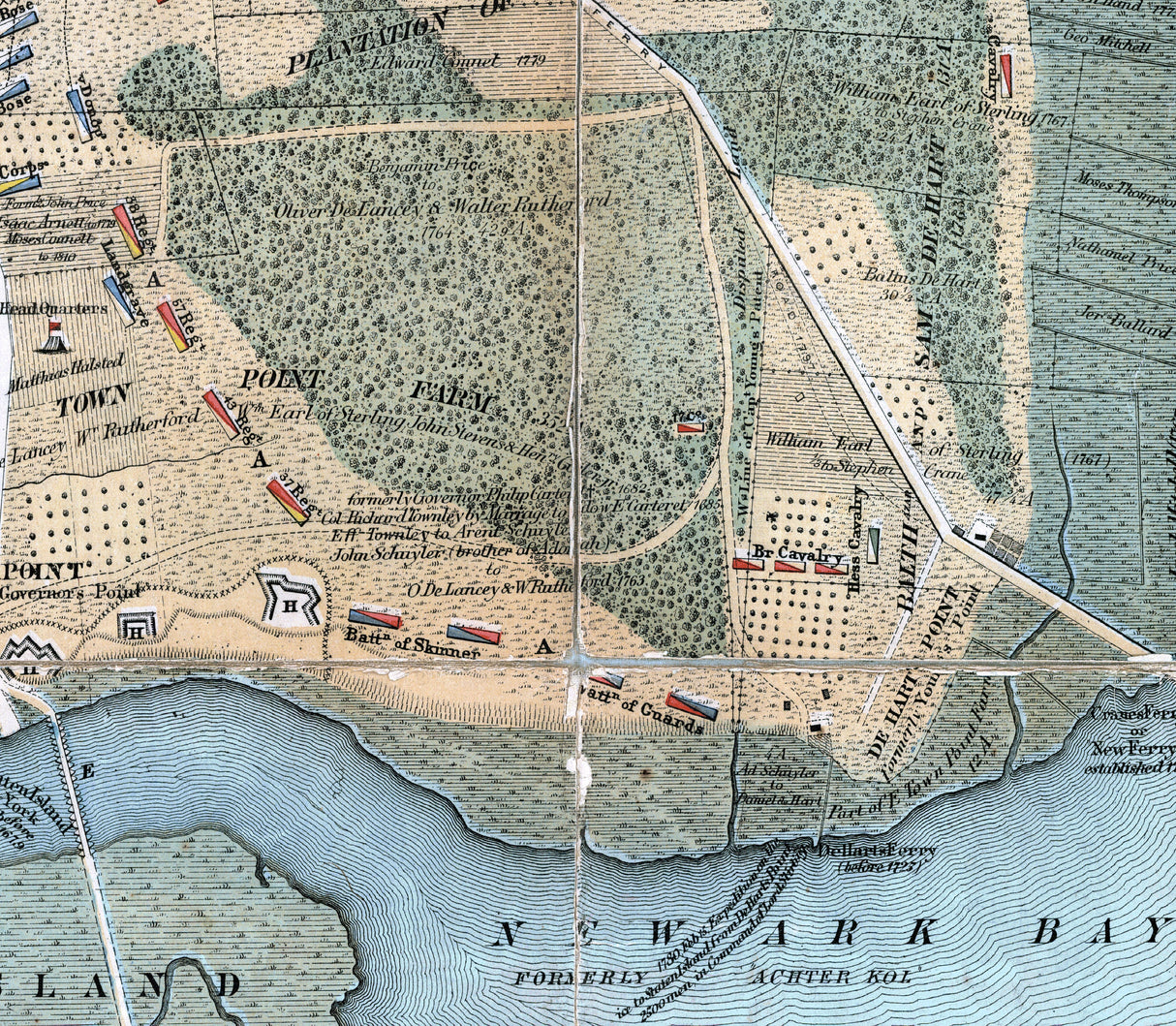 1879 Map of Elizabeth Town New Jersey
