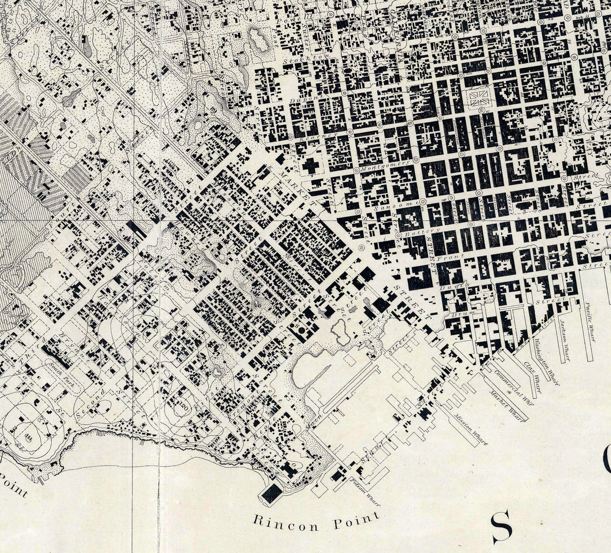 1857 Map of San Francisco California