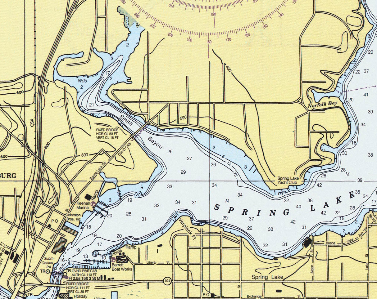 1998 Nautical Chart of Grand Haven Michigan