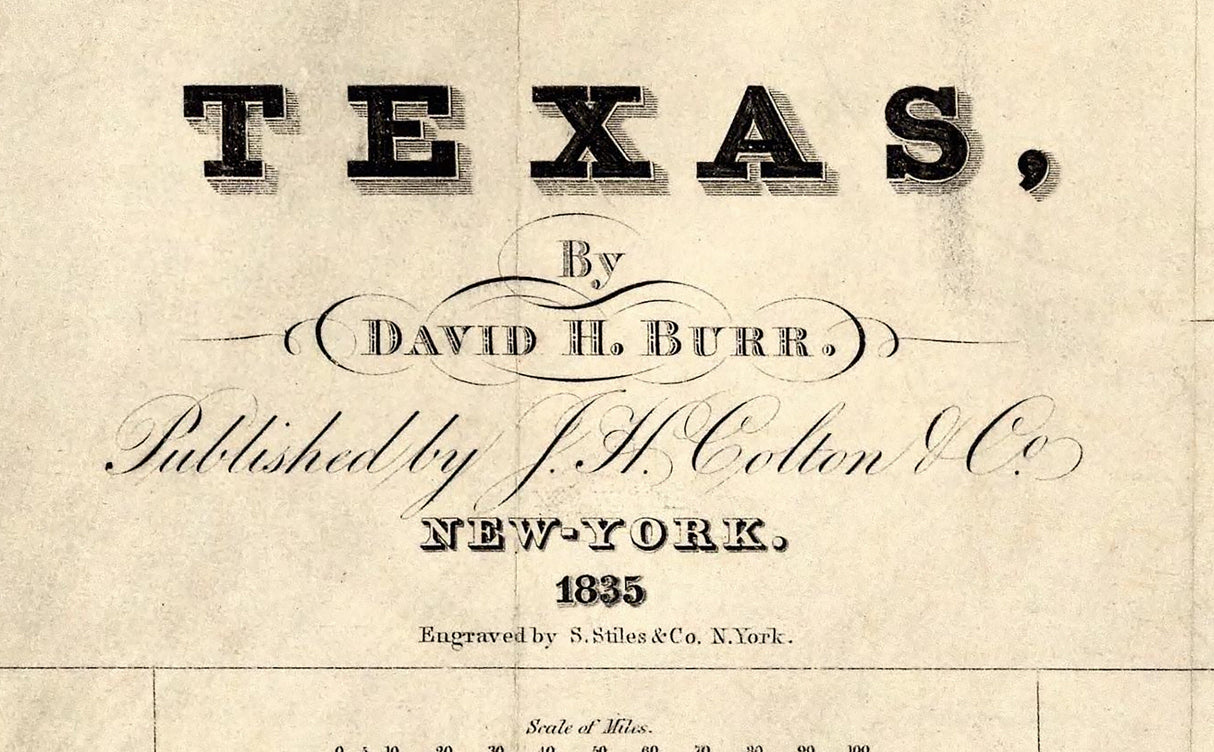 1835 Map of Texas