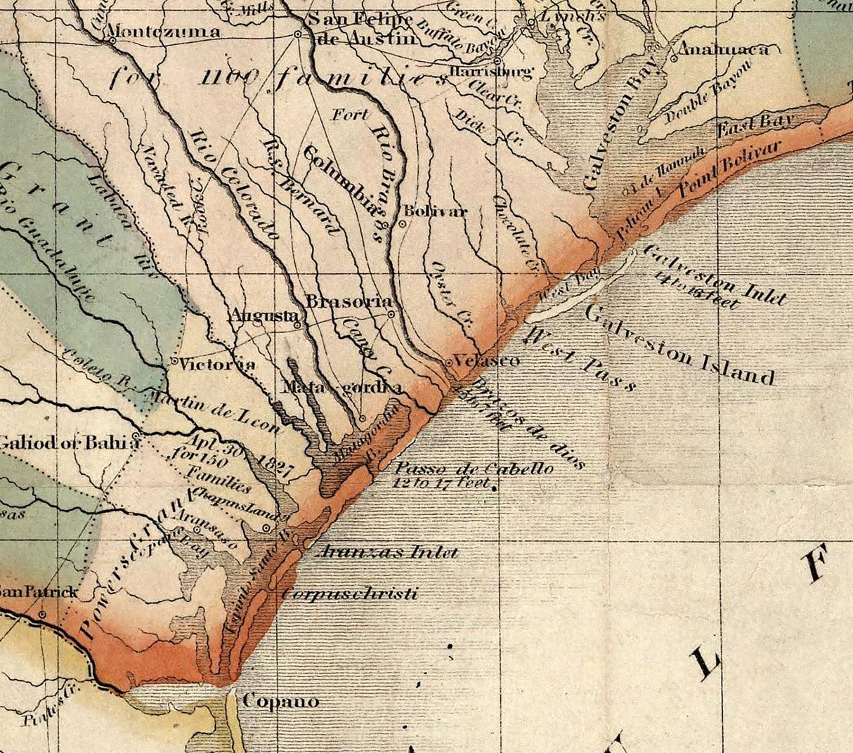 1835 Map of Texas