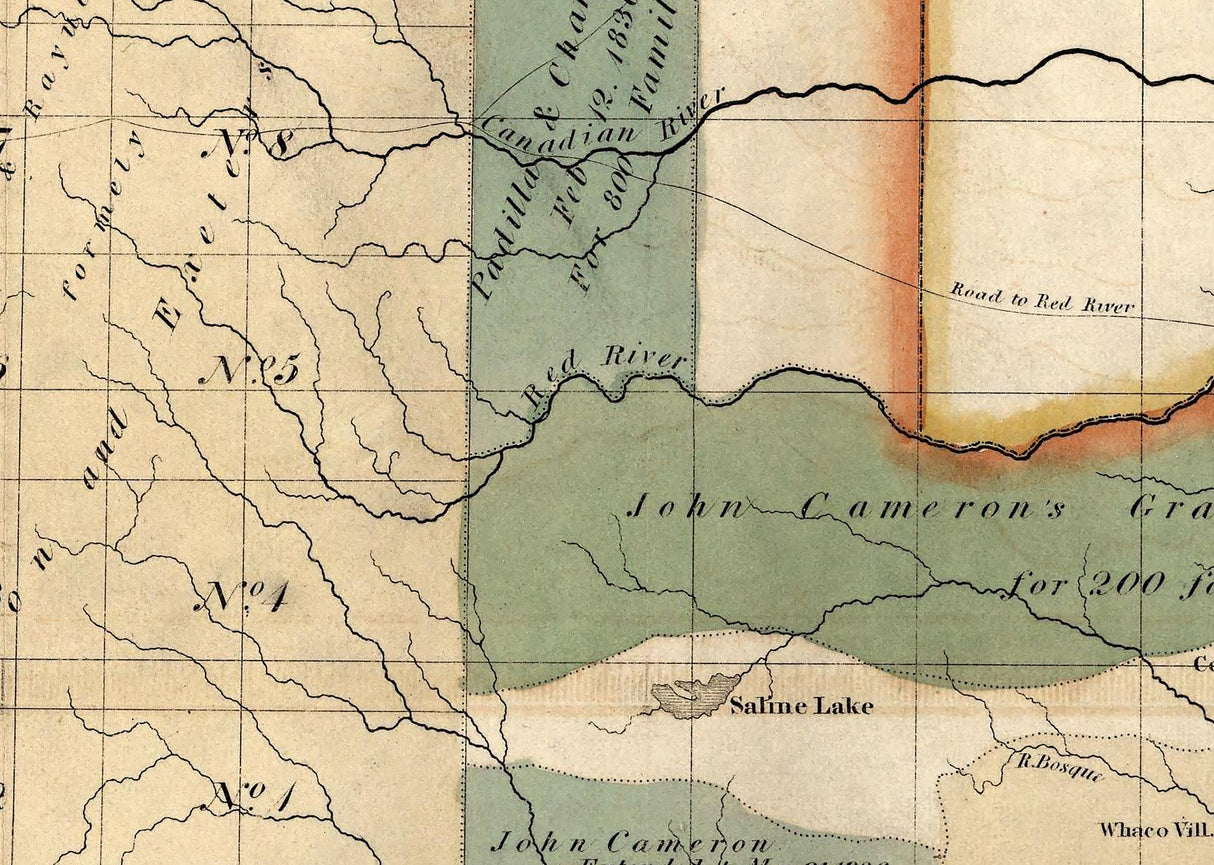 1835 Map of Texas