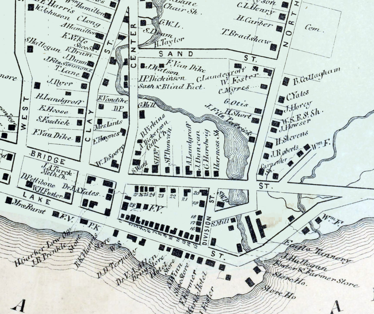 1867 Map of Cleveland Oswego County New York
