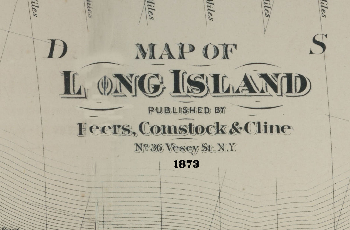 1873 Map of Long Island New York
