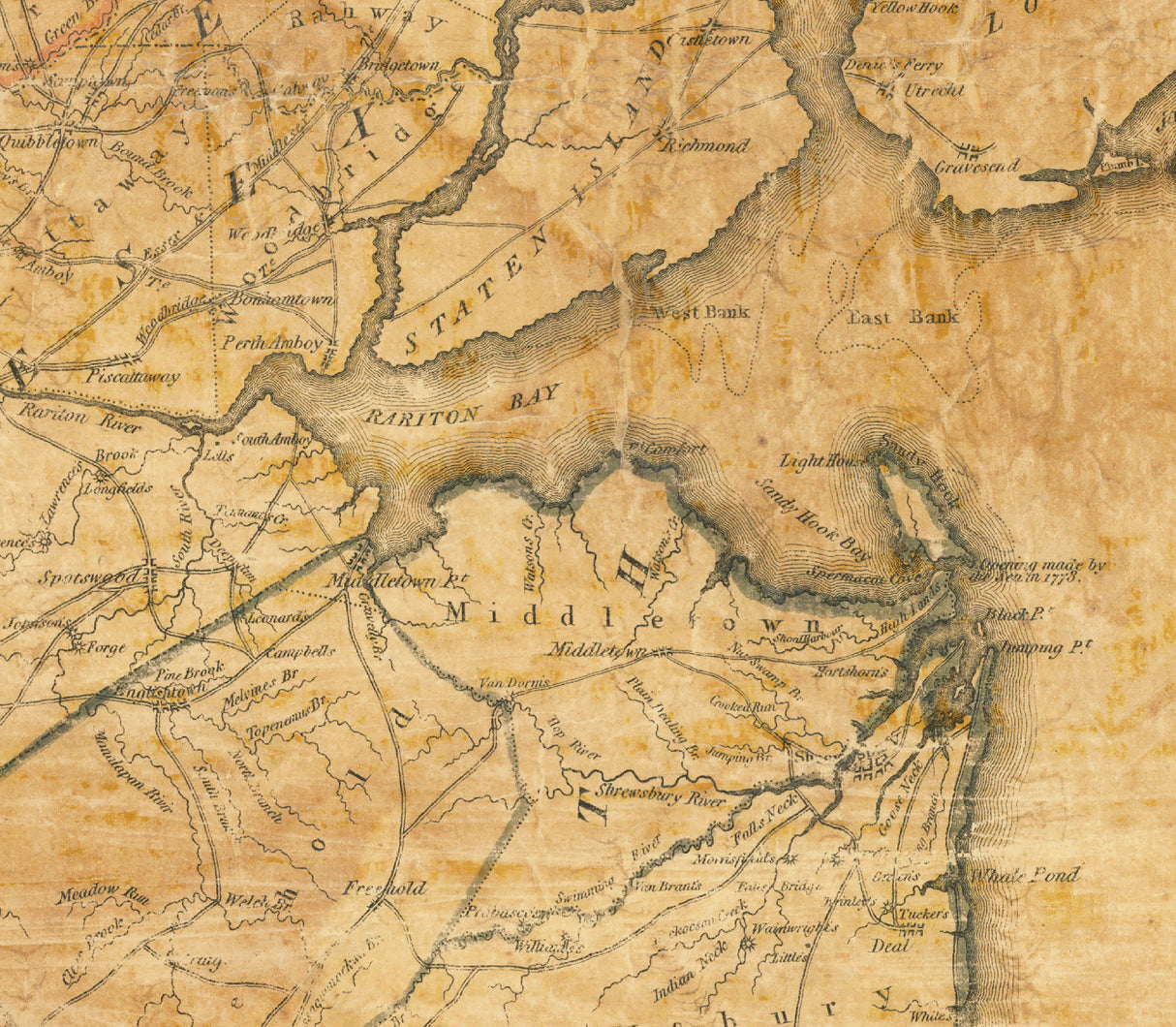 1812 Map of New Jersey