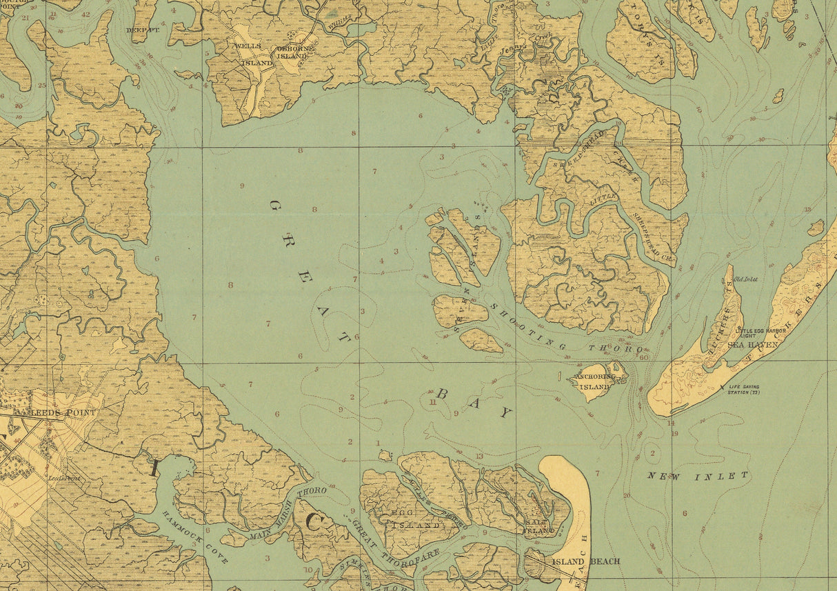 1888 Map of Egg Harbor New Jersey