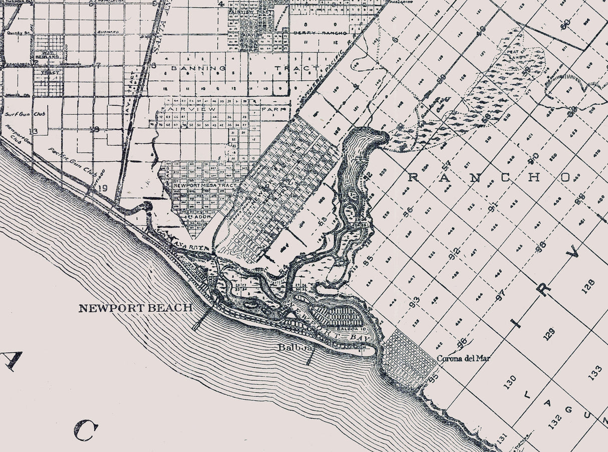 1914 Map of Orange County California