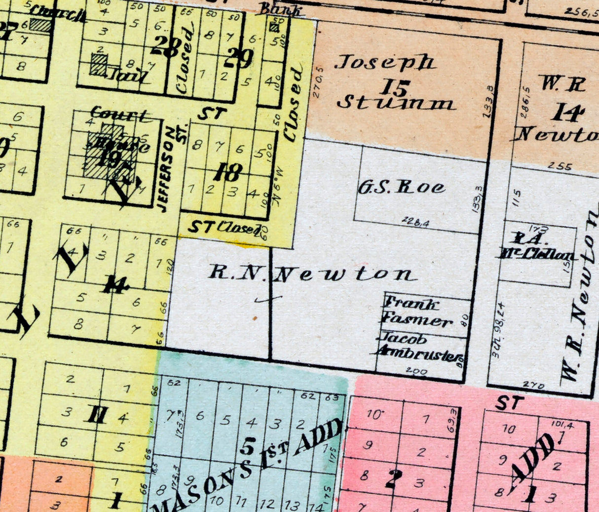 1903 Map of Yorkville and Bristol Kendall County Illinois