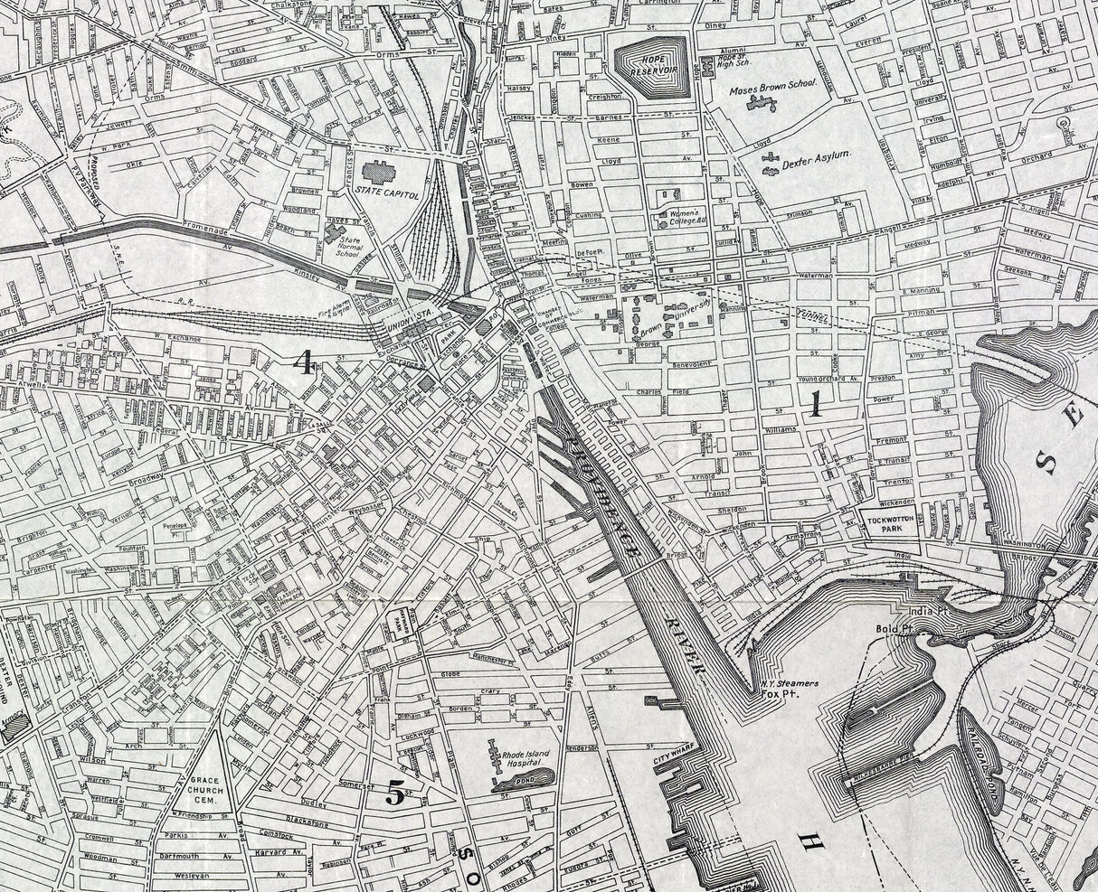 1920 Map of Providence Rhode Island
