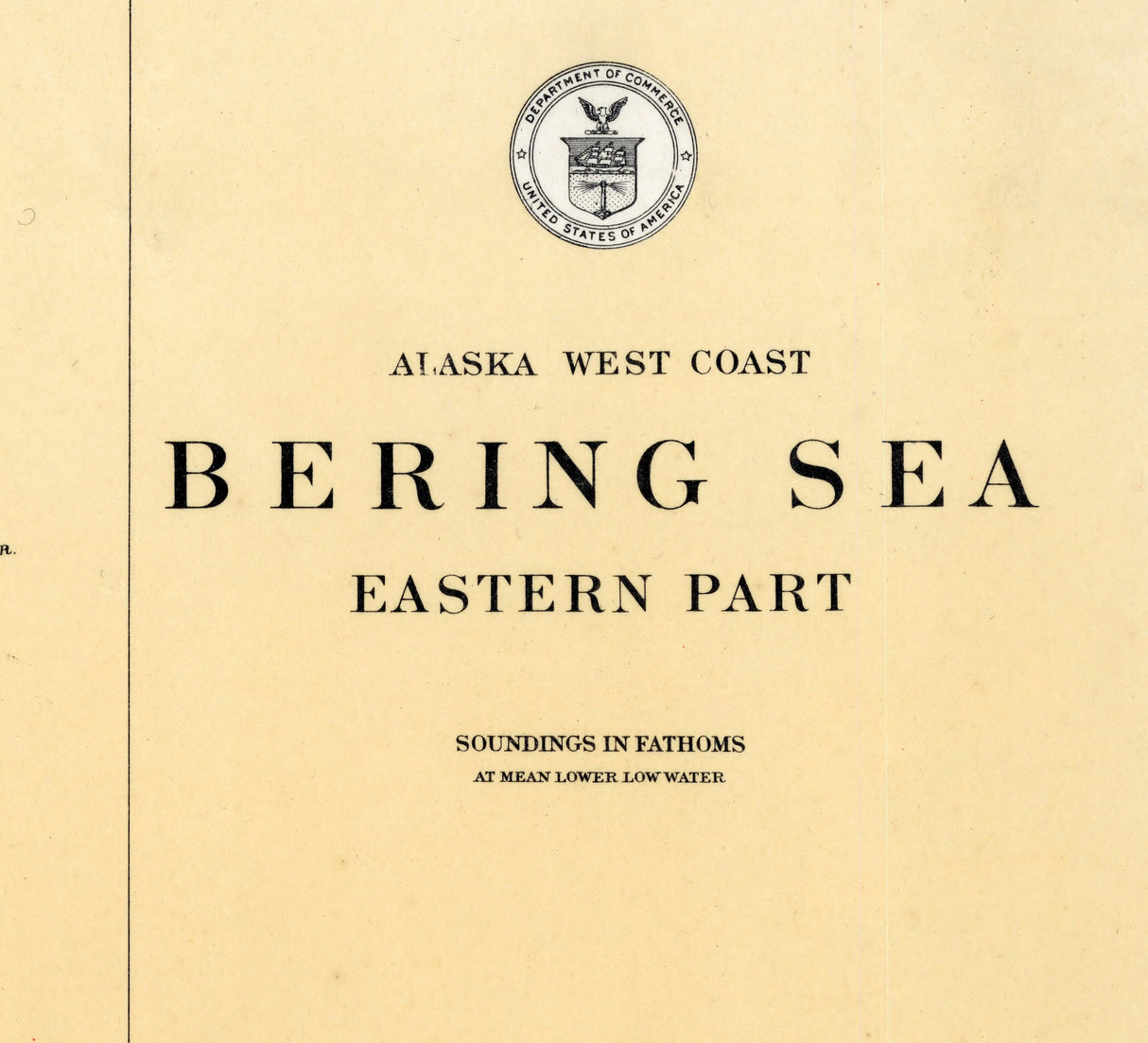 1916 Map of Alaska West Coast Bering Sea