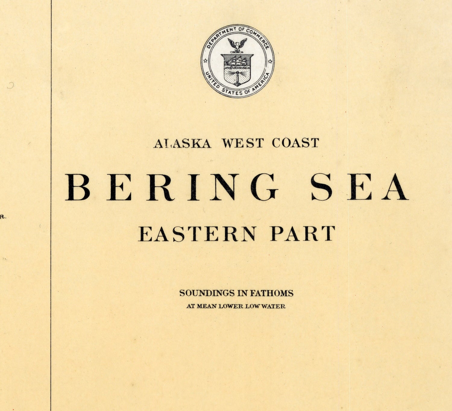 1916 Map of Alaska West Coast Bering Sea