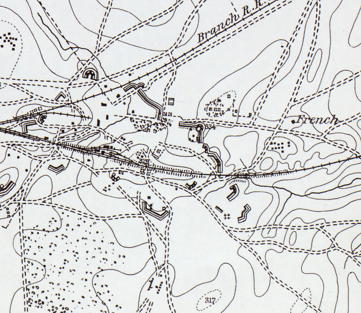 1862 Map of Manassas Junction Virginia