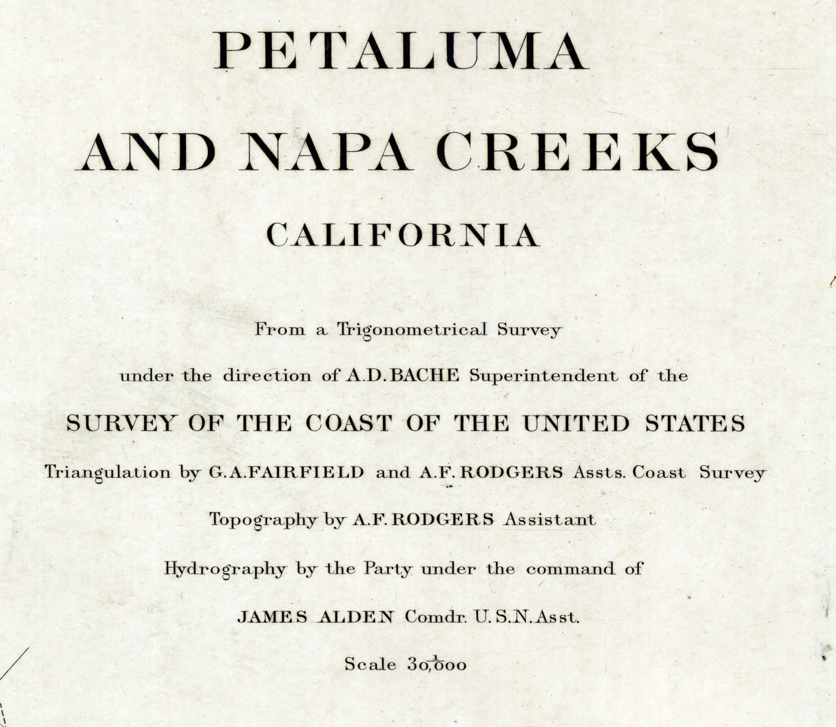 1882 Nautical Chart of Petaluma and Napa Creeks California