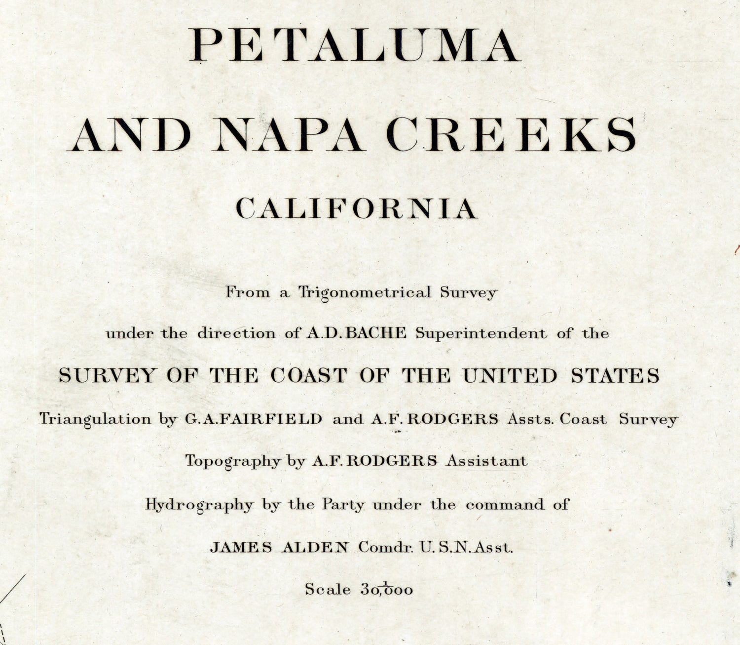 1882 Nautical Chart of Petaluma and Napa Creeks California