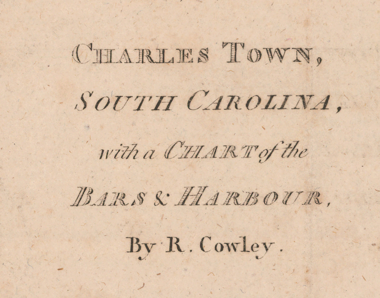 1780 Nautical Chart of Charleston South Carolina Harbor