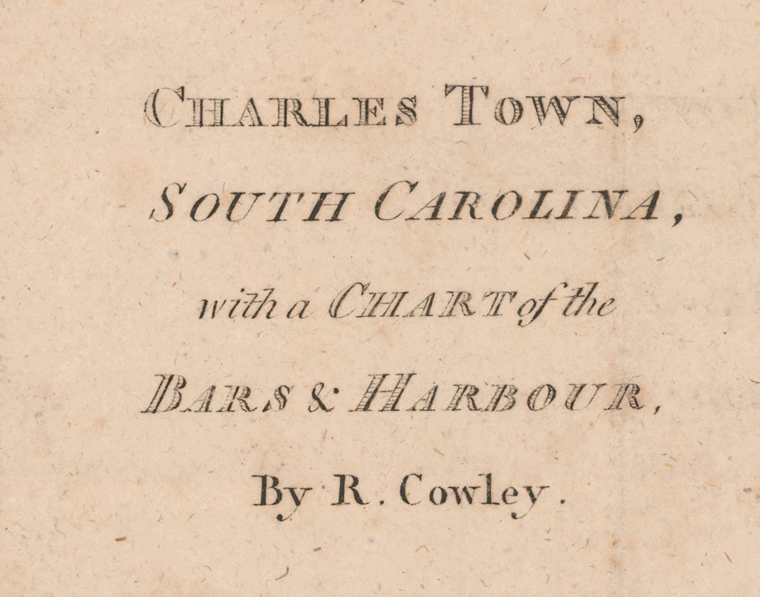 1780 Nautical Chart of Charleston South Carolina Harbor