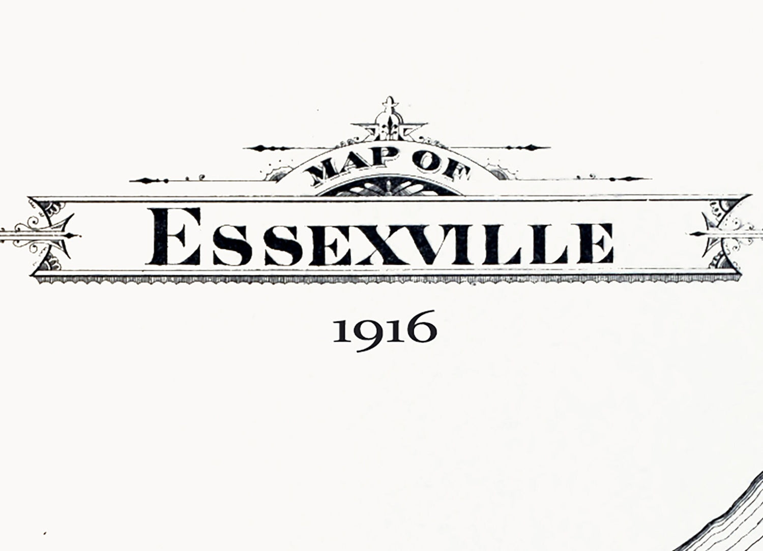 1916 Map of Essexville Bay County Michigan