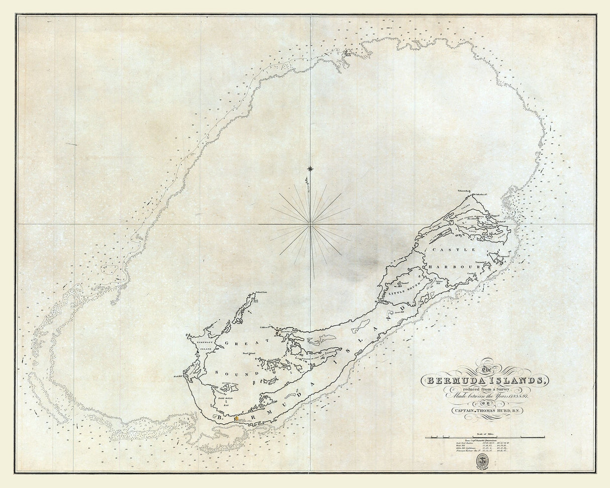 1797 Map of the Bermuda Islands