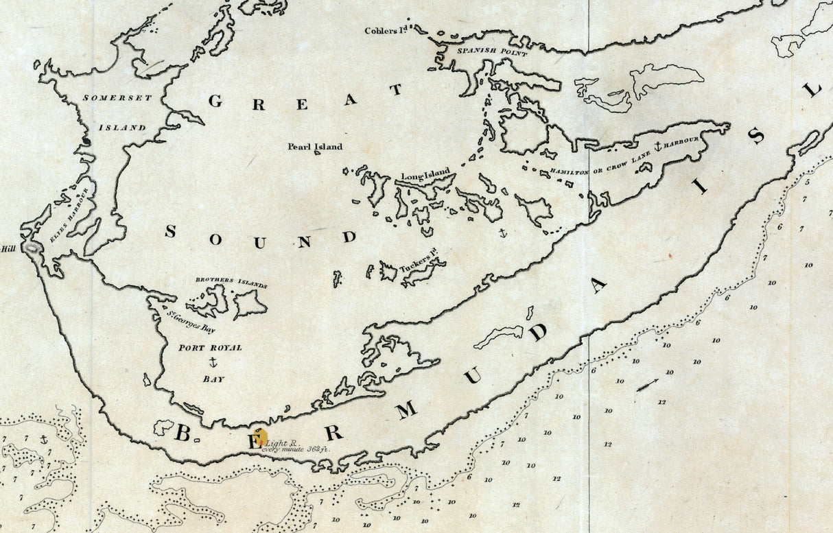 1797 Map of the Bermuda Islands