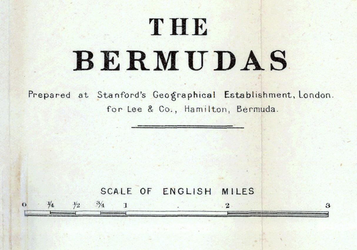 1868 Map of The Bermudas