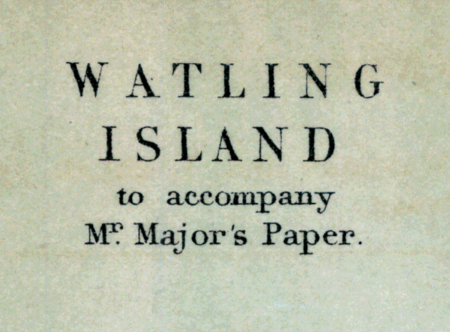 1871 Map of San Salvador Island Bahamas Watling Island
